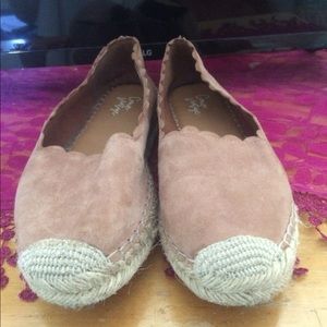 Espadrille platform flats